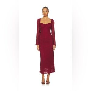 NWT ASTR the Label Tamia Dress in Wine